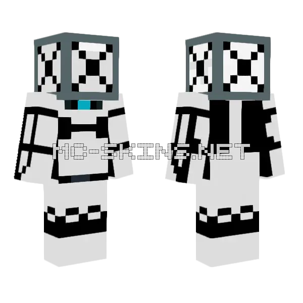 Deathstar Upgraded Minecraft skin, front and back