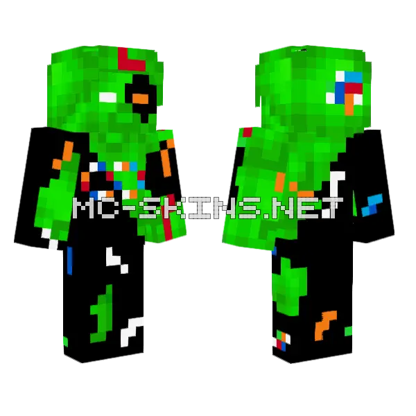 Debalance My Version Minecraft skin, front and back