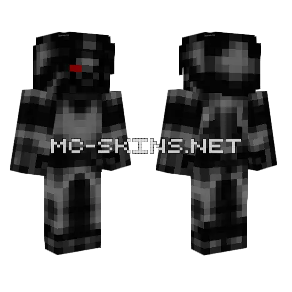 Decay Steve Afterdread Minecraft skin, front and back