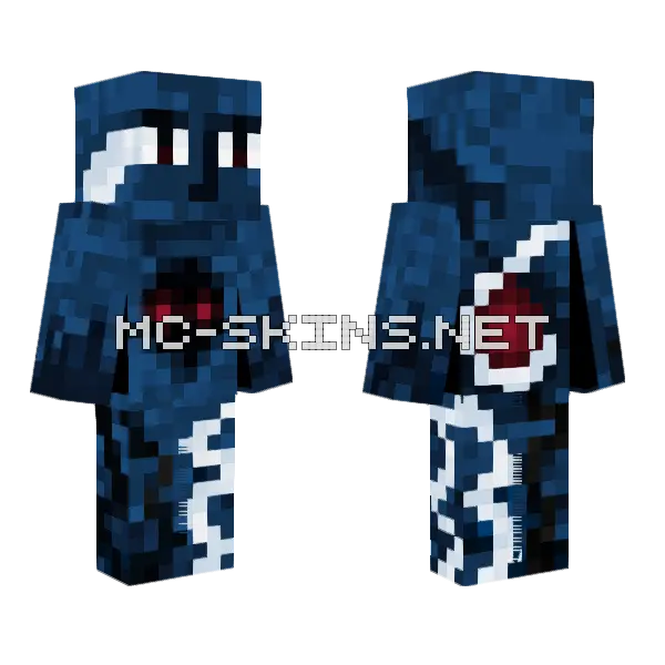 Deep Creature Minecraft skin, front and back