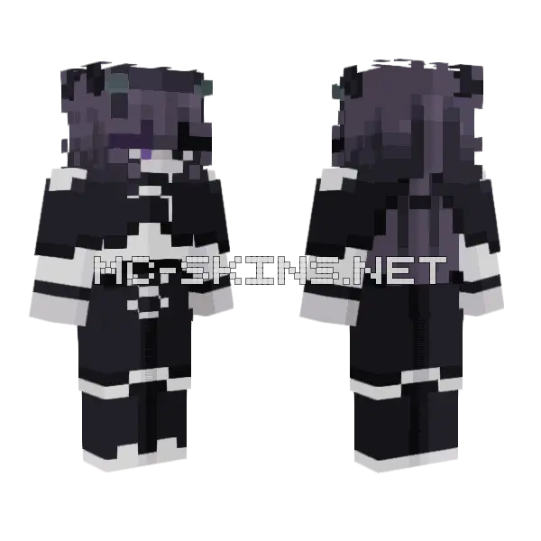 Deep In The Dark Remaster Minecraft skin, front and back