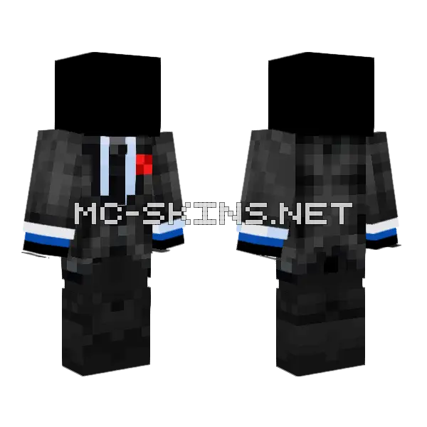 Defective Blue Suit Template Minecraft skin, front and back