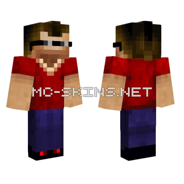 Deigamer 2 Minecraft skin, front and back
