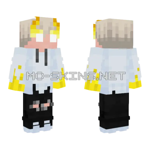 Deity Of Light Minecraft skin, front and back