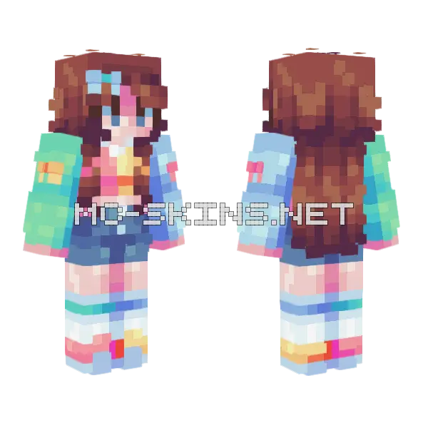 Deja Vu Minecraft skin, front and back