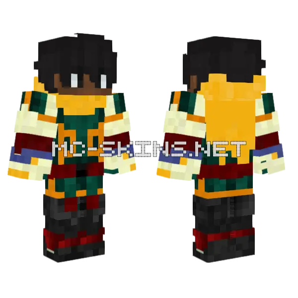 Deku Palm Minecraft skin, front and back
