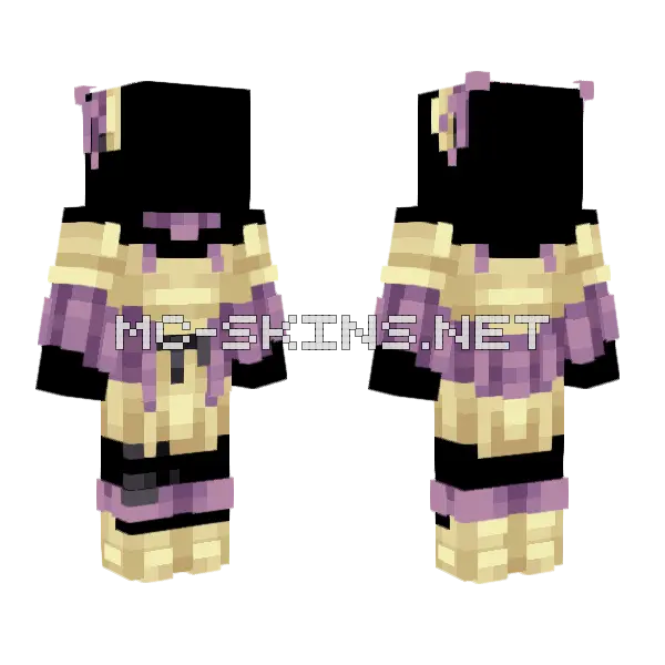 Delcatty Space Outfit Minecraft skin, front and back