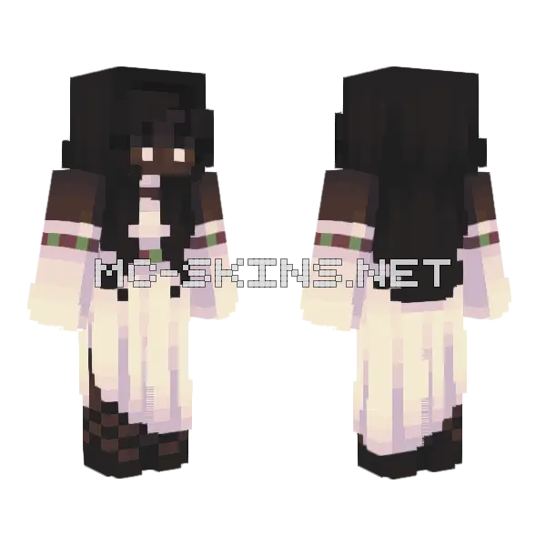 Delicate Snowflakes Minecraft skin, front and back