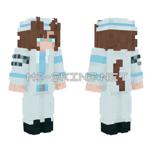 Delta A Lab Coat, front and back