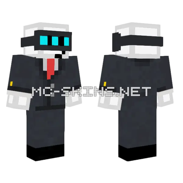 Deluxeman0412 Suit Minecraft skin, front and back