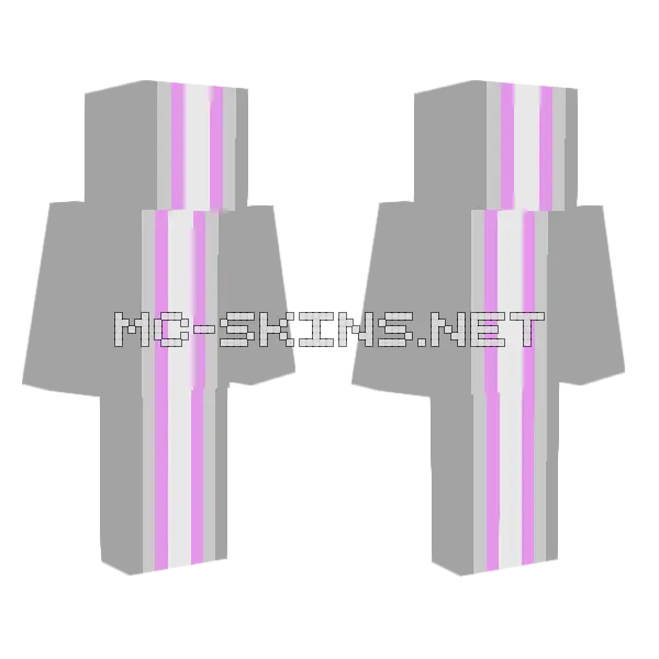 Demigirl Flag Minecraft skin, front and back