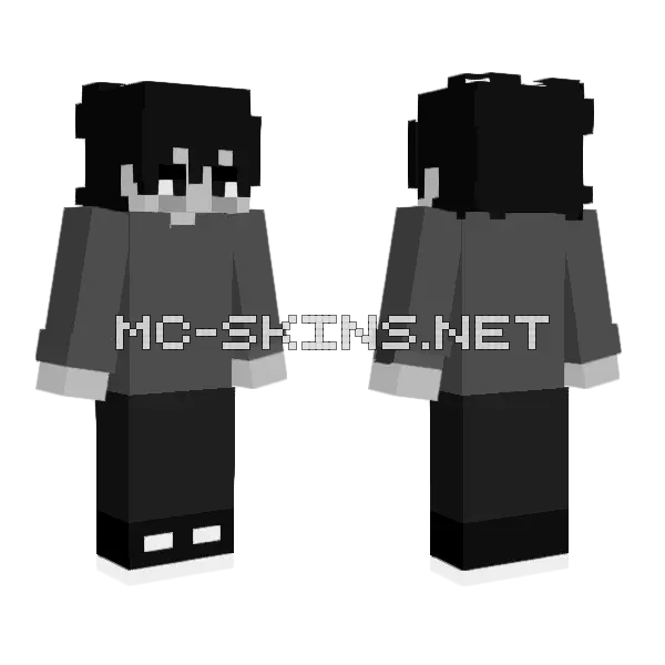 Demised Boy Minecraft skin, front and back