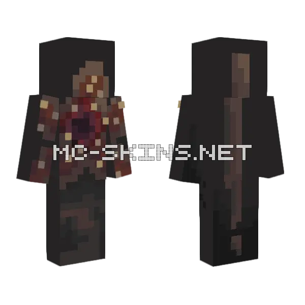 Demogorgon Ace Minecraft skin, front and back