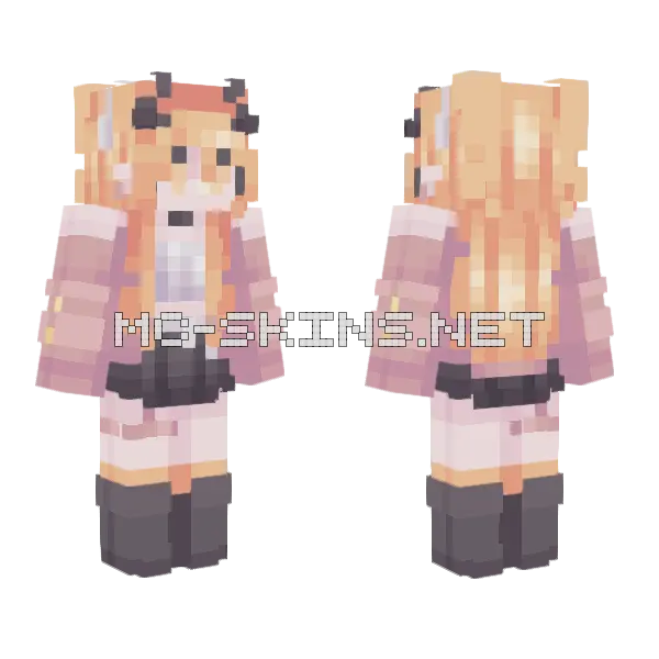 Demon 010 Minecraft skin, front and back