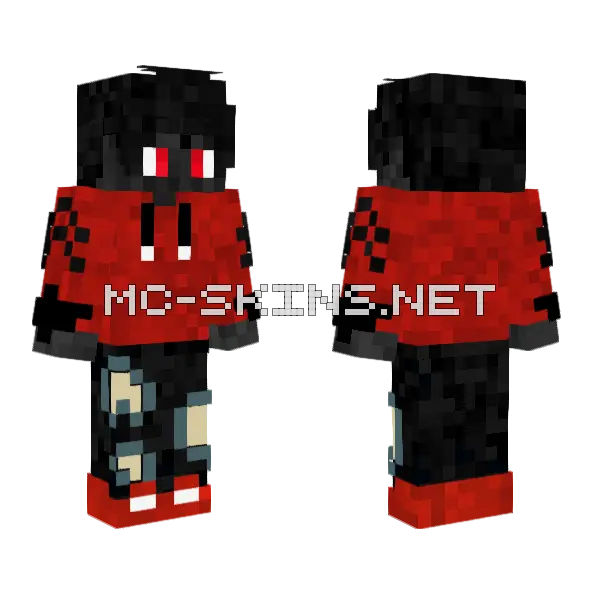 Demon Boy Minecraft skin, front and back