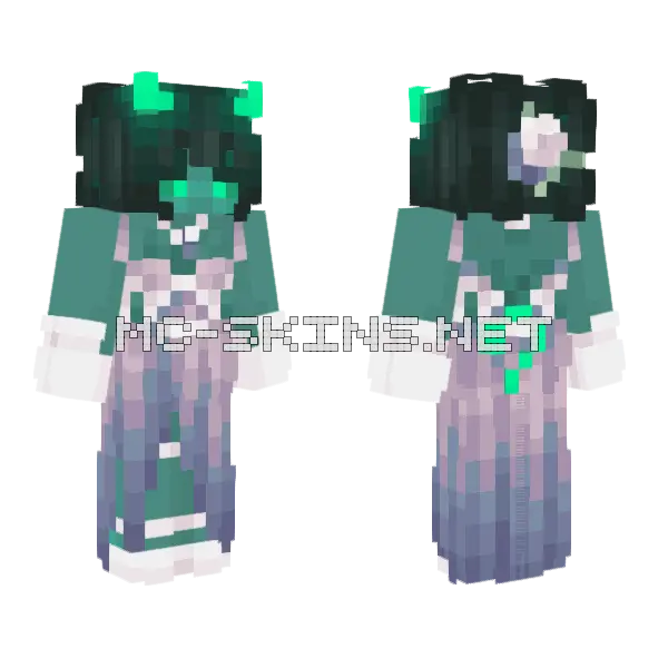 Demon Bride Minecraft skin, front and back