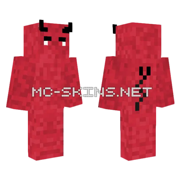 Demon Caries Minecraft skin, front and back