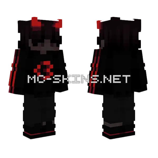Demon Eye Roar Minecraft skin, front and back