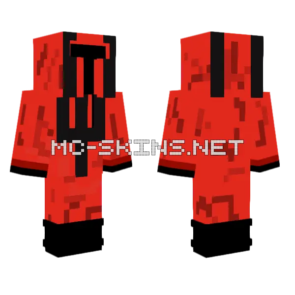 Demon Guard Minecraft skin, front and back