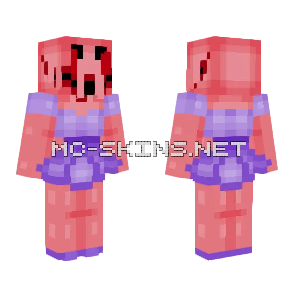 Demon In A Dress Minecraft skin, front and back