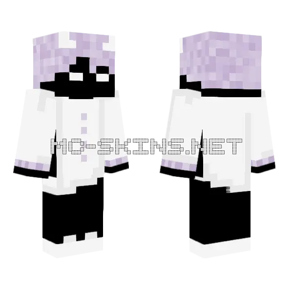 Demon In A Tux Minecraft skin, front and back