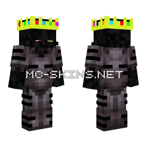 Demon King Sverrerod07 Minecraft skin, front and back