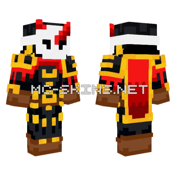 Demon Member V4 Minecraft skin, front and back