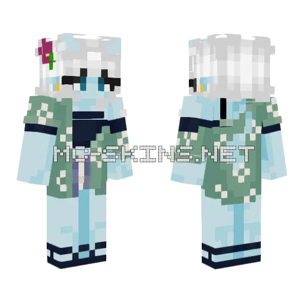 Demon Sugar Chillin Edition Minecraft skin, front and back