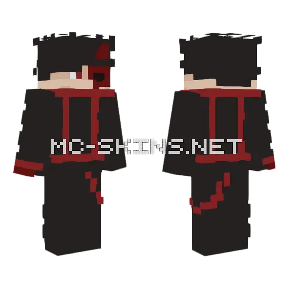 Demond Ninja Minecraft skin, front and back