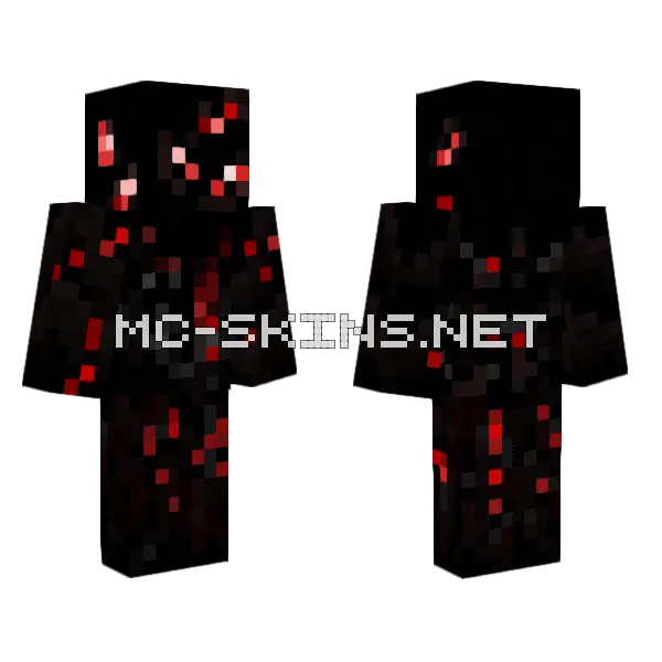 Demonic Servant Minecraft skin, front and back