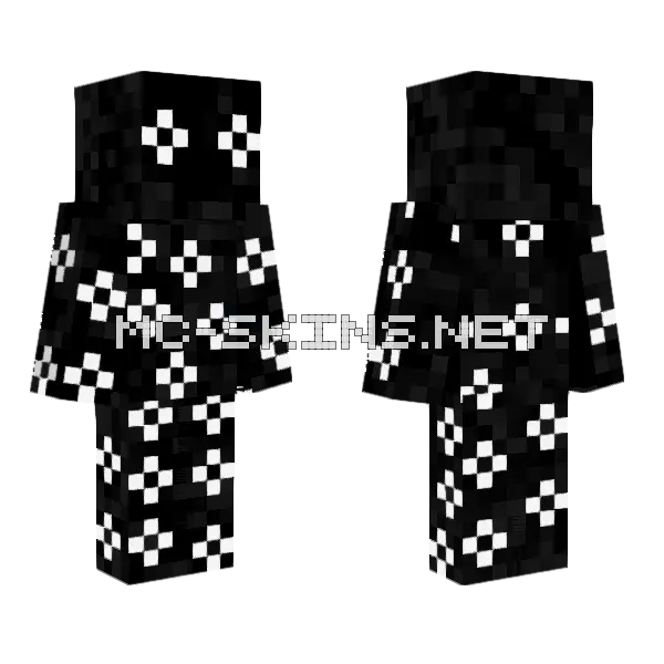Denim God Minecraft skin, front and back