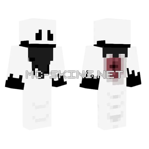 Deplete Minecraft skin, front and back