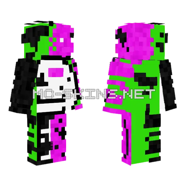 Dequavis X Dream Minecraft skin, front and back