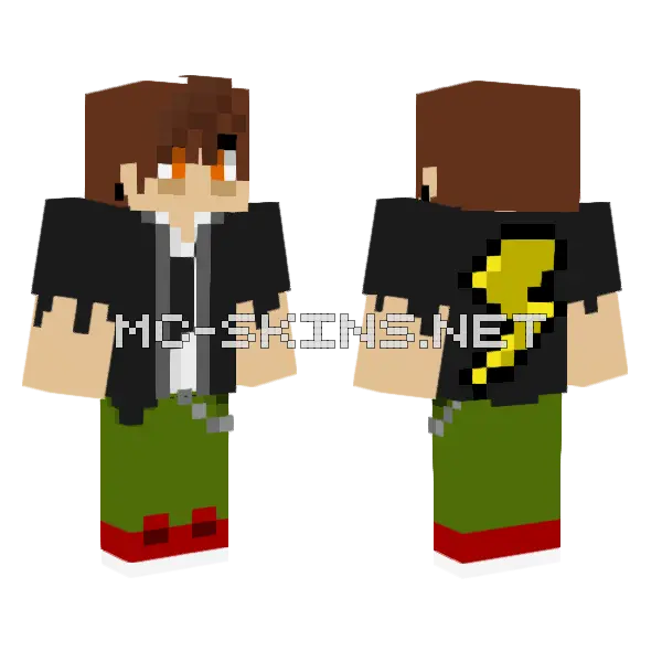 Derek Current Minecraft skin, front and back