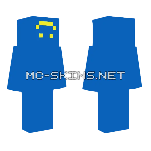 Derp Man Minecraft skin, front and back