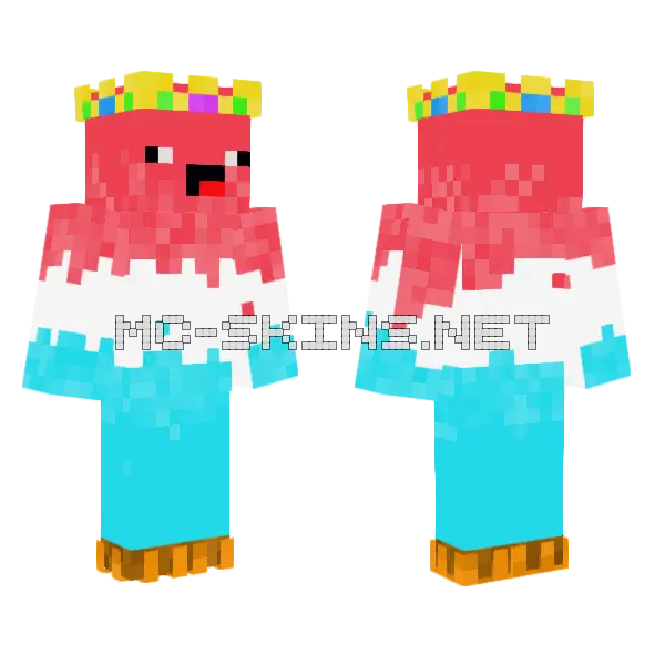 Derp Pop Minecraft skin, front and back