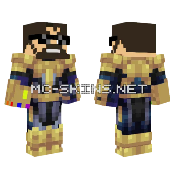 Derp Thandeepool Skin Minecraft skin, front and back