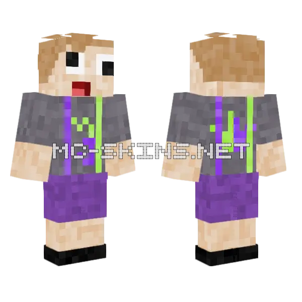 Derpy Mister J Minecraft skin, front and back