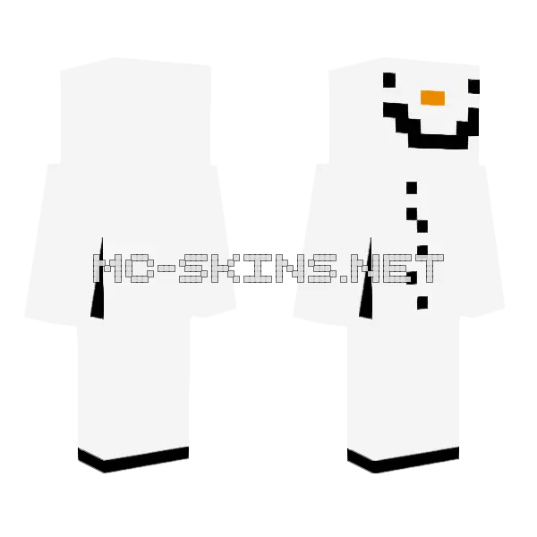 Derpy Snowman, front and back