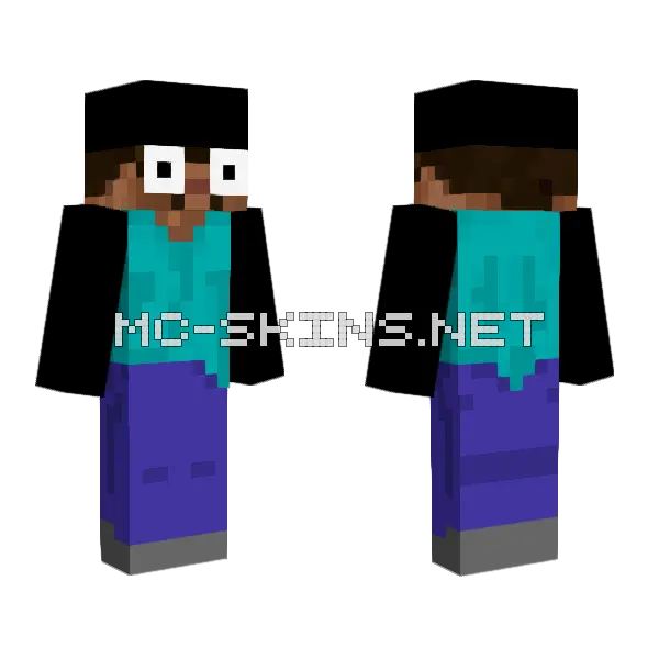 Dertwenty 4 0 Minecraft skin, front and back