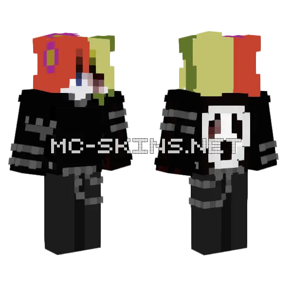 Deryck Minecraft skin, front and back