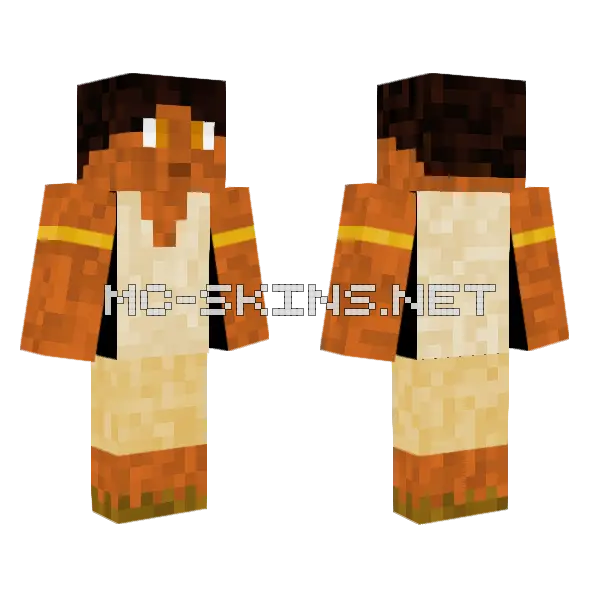 Desert Clan Minecraft skin, front and back