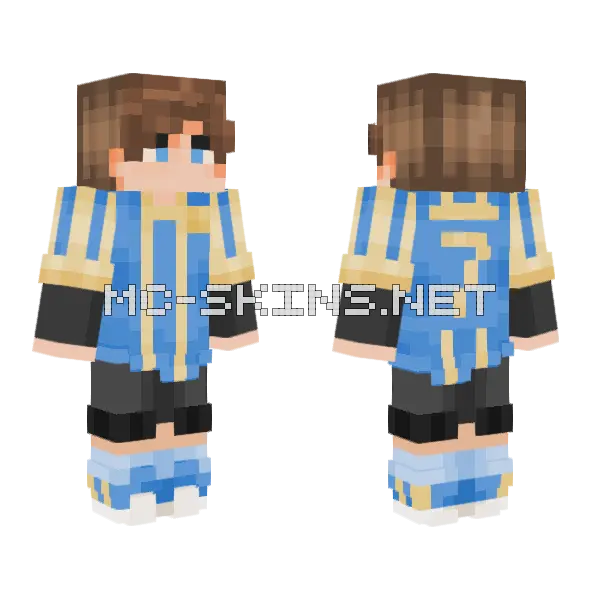 Desmond Minecraft skin, front and back
