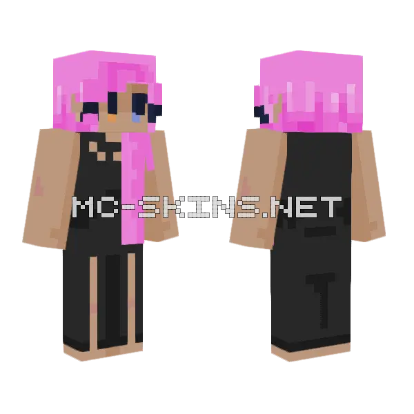 Destiny OC Minecraft skin, front and back