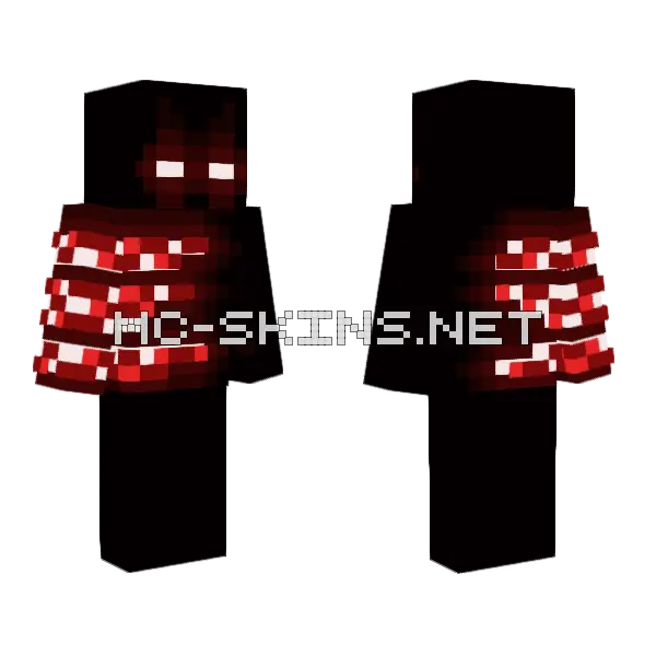 Destroyed Personality Minecraft skin, front and back