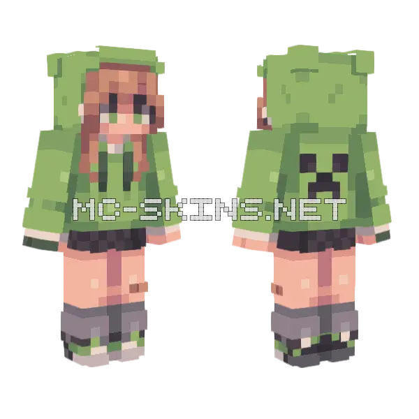 Destroyer FS Minecraft skin, front and back