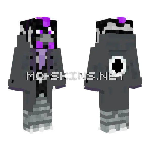 Detective Eclipse Minecraft skin, front and back