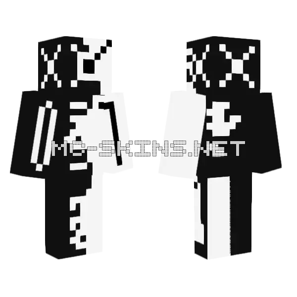 Dev031 Minecraft skin, front and back