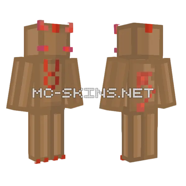 Devil Box Minecraft skin, front and back