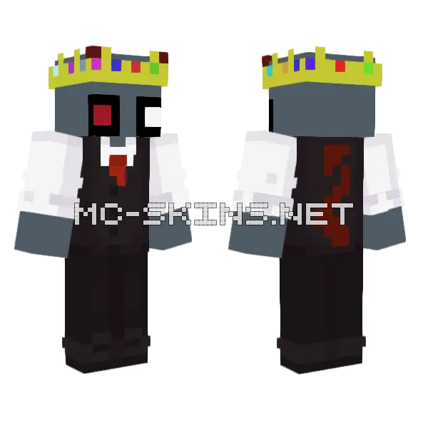 Devil Boy Minecraft skin, front and back